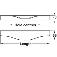 Hafele Noma Profile Handle For Kitchen Cabinet Doors