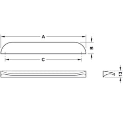 Nick Hafele Kitchen Cabinet Pull Handle