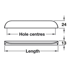 Nick Hafele Kitchen Cabinet Pull Handle