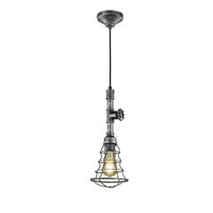 Gotham Industrial Style LED Ceiling Pendant, Single Light