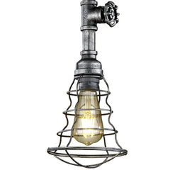 Gotham Industrial Style LED Ceiling Pendant, Single Light