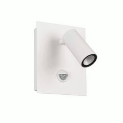 Tunga Adjustable Single LED Wall Light With Built In PIR