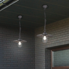 Trio Lighting Brenta Outdoor Rustic Style Pendant Light