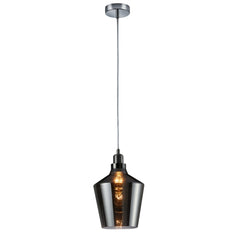 Dover Pendant Ceiling Light, Smoked Glass