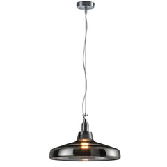 Calais Pendant Ceiling Light, Smoked Glass Body