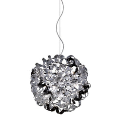 Pinwheel Pendant Ceiling Light, Chrome Metal Body