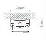 LED Aluminium Extrusion - Surface Mounted