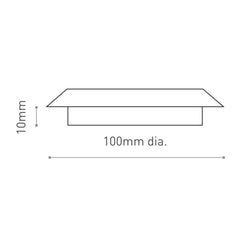 GX53 Fully Enclosed Surface Mounted Under Cabinet Downlight