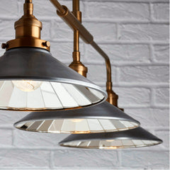 Endon Lighting 3 Light Tabyas Industrial Style Pendant