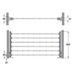 Pull Out Adjustable Trouser Rack For Wardrobe Interiors