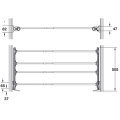 Shelf Pull-Out - Adjustable Width For Wardrobe Interiors