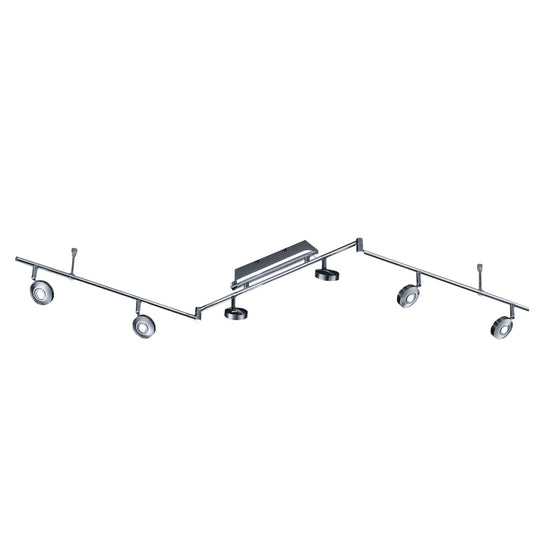 Flat Modern 6 Head LED Spotlight