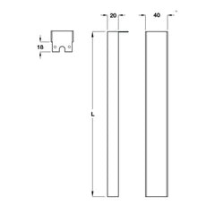Hafele Loox LED Two-Faces Bathroom Mirror Light