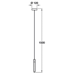Shard 1 Light LED Ceiling Pendant IP20 Rated