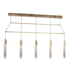 Shard 5 Light LED Ceiling Bar Pendant light, IP20 Rated