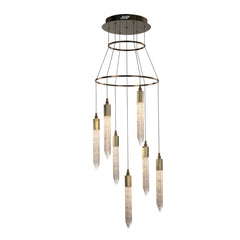 Shard 7 Light LED Ceiling Pendant Light, IP20 Rated