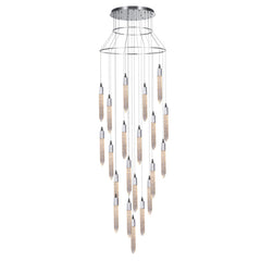 Shard 21 Light LED Drop Ceiling Pendant, IP20 Rated
