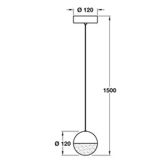 Eclipse Ball LED Ceiling Pendant Light, IP20 Rated