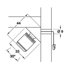 Hafele Loox LED Swivel Display Spotlight