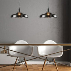 Dover Pendant Ceiling Light, Smoked Glass Body
