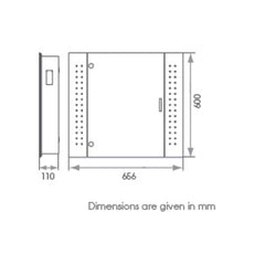 Multi Point LED Mirror Cabinet With Shaver Socket
