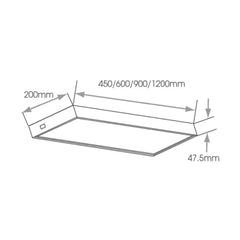 Sirius Illuminated LED Box Shelf Light - Various Widths