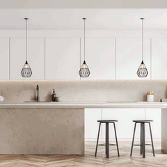 Eden E27 IP44 Framed Pendant Light