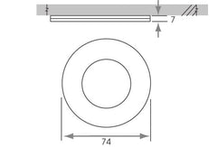 2W Sirius Super Slim Magnetic Under Cabinet Light Matt Black