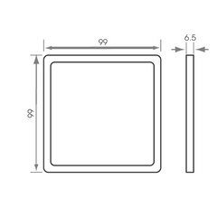 Vega Super Slim Surface Mounted Under Cabinet Panel Light