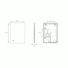 Halifax Tunable LED Mirror For Bathrooms