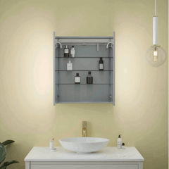 Calgary Double Tunable Bathroom LED Mirror Cabinet