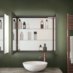 Balmoral Double Tunable LED Bathroom Mirror & Cabinet