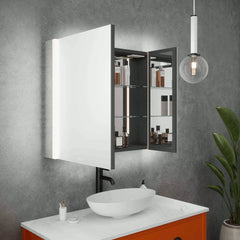 Balmoral Double Tunable LED Bathroom Mirror & Cabinet
