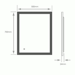 Sorrellis Hollis LED Illuminated Bathroom Mirror