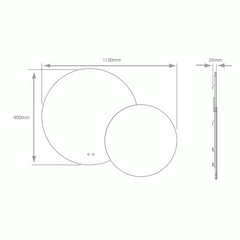 Sorrellis Elara LED Bathroom Mirror