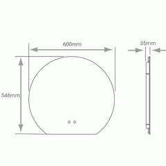 Sorrellis Marvick Tunable LED Bathroom Mirror