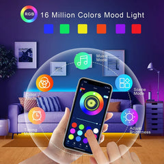 Led Lights for Room RGB 5050 Led Strip with Remote Control Color Changing RGB Tape Lights for Home Party Decoration TV Backlight