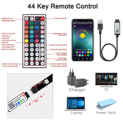 Led Lights for Room RGB 5050 Led Strip with Remote Control Color Changing RGB Tape Lights for Home Party Decoration TV Backlight