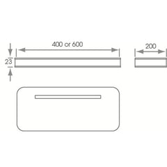 Vega IP44 Floating LED Shelf Lighting