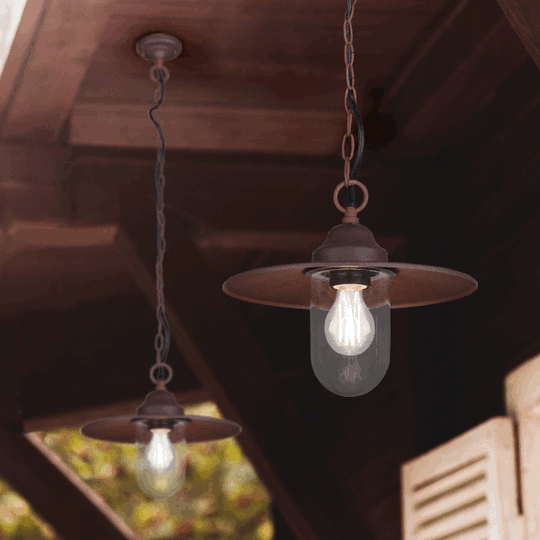 Trio Lighting Brenta Outdoor Rustic Style Pendant Light