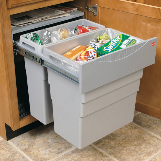 Hailo Easy-Cargo 500mm Pull Out Waste Bin - 49 Litre Capacity