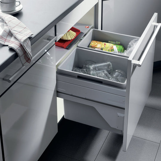 Hailo Euro-Cargo Soft Close 50 Waste Bin, 49 Litre Capacity