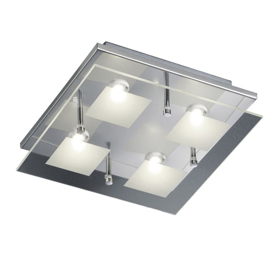4 Light Contemporary Glass Ceiling Light