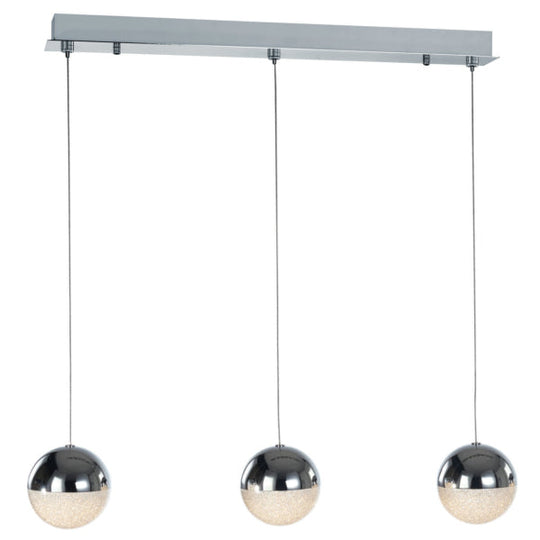 Eclipse 3 Sphere Bar LED Ceiling Pendant Light, IP20 Rated