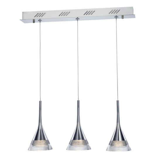 Jewel, 3 Light LED Ceiling Bar Pendant, Adjustable, IP20 Rated
