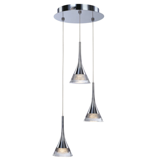 Jewel 3 Light LED Ceiling Pendant IP20 Rated