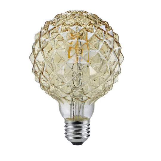 Faceted Shape Vintage E27 4W Fully Dimmable Bulb