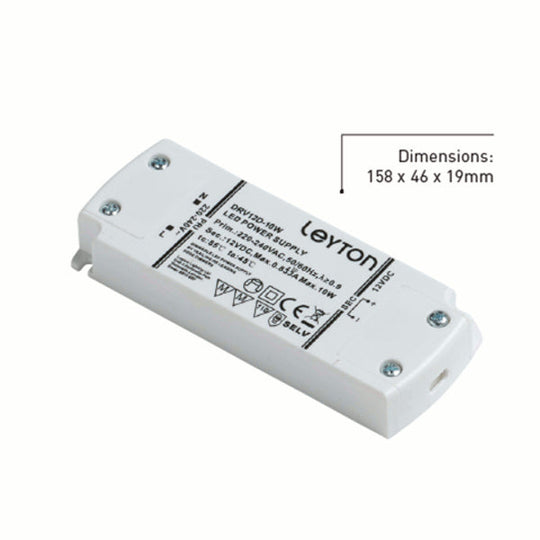 10 Watt Dimmable 12V LED Driver - 6 Way Port