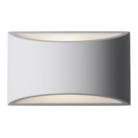 Aragon - Gypsum Curved LED Up/Down Wall Light