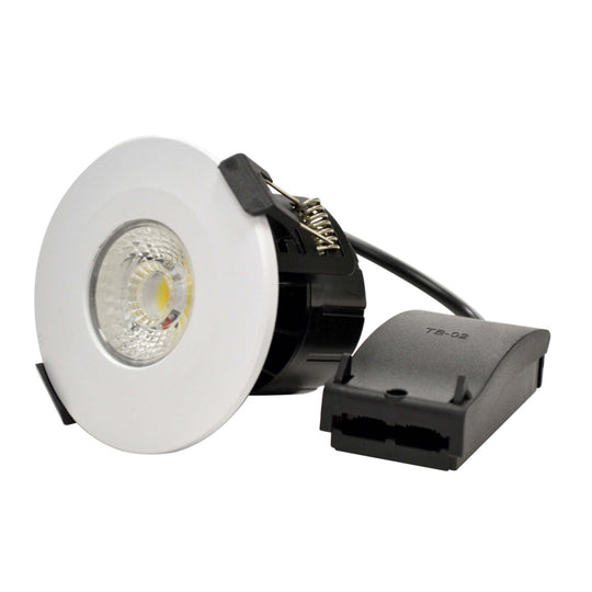 Quartz-4CT 7W Fixed Fire Rated IP65 Ceiling Downlight